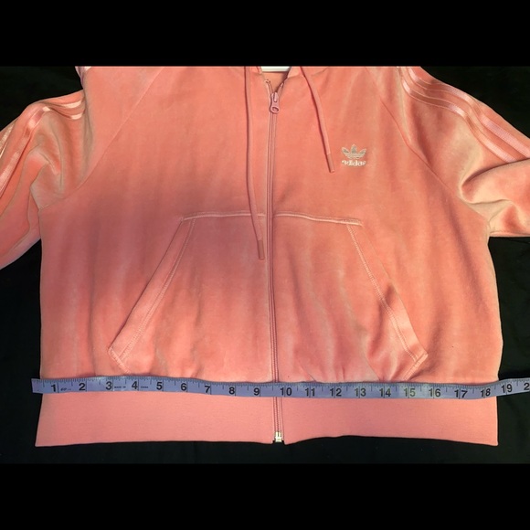 💞Adidas Velour crop sweater💕 - Picture 2 of 7